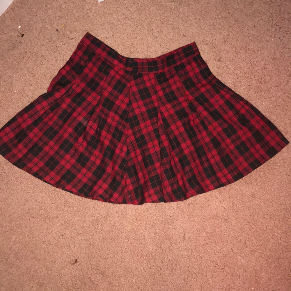 90s school girl plaid skirt